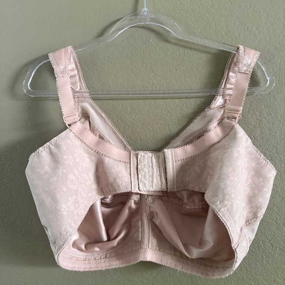 Playtex Pink Full-Coverage Bra with Supportive Padded Straps Size 44DDD - Picture 5 of 16